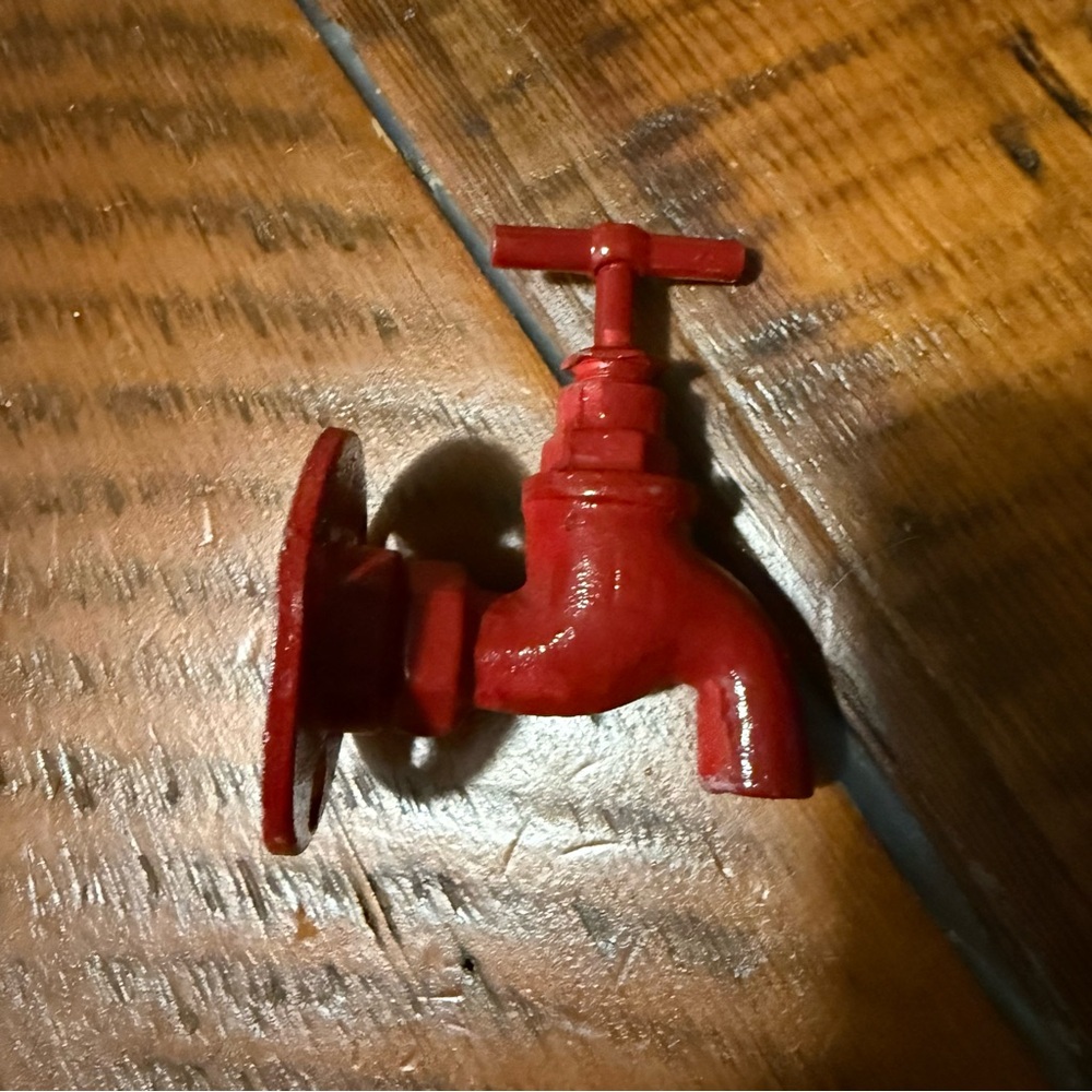 Red Wall-Mounted Faucet Hook